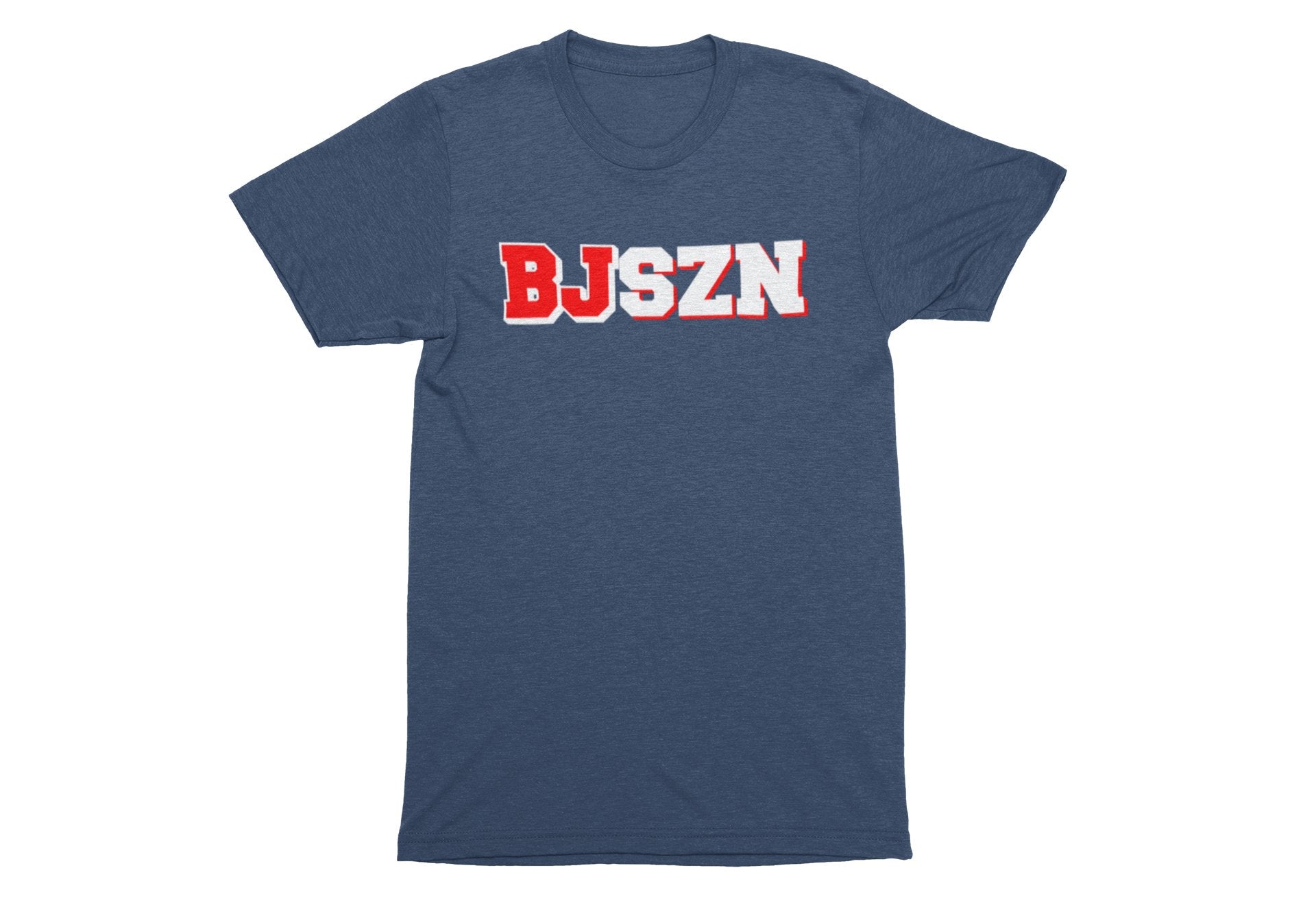 CBJ Artillery BJSZN Throwback Heather Navy Soft Tee - Columbus Apparel Co