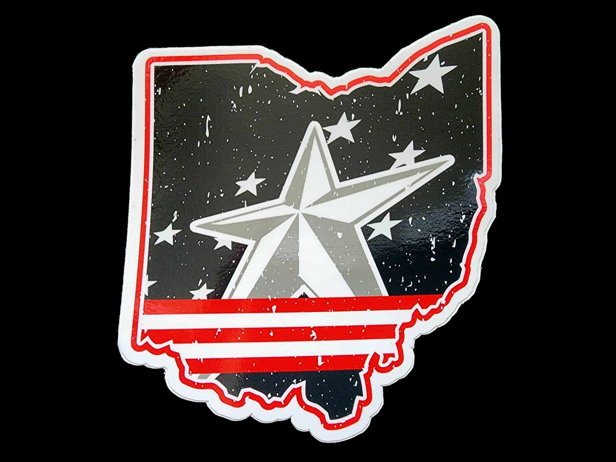 Columbus Ohio Hockey Stars and Stripes Magnet - Columbus Apparel Co