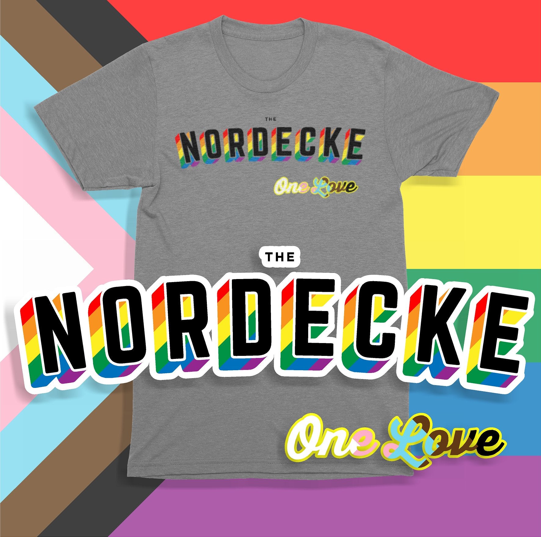 The Nordecke "One Love" Pride Super Soft Feel Tee - ORDER THRU 5/14 - Columbus Apparel Co