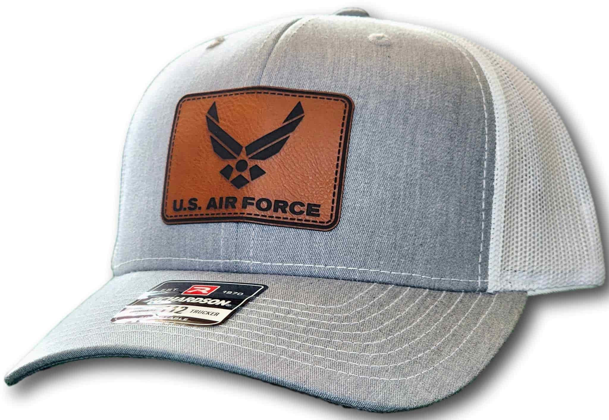 Air Force Leatherette Patch Richardson 112 Trucker Cap - Columbus Apparel Co