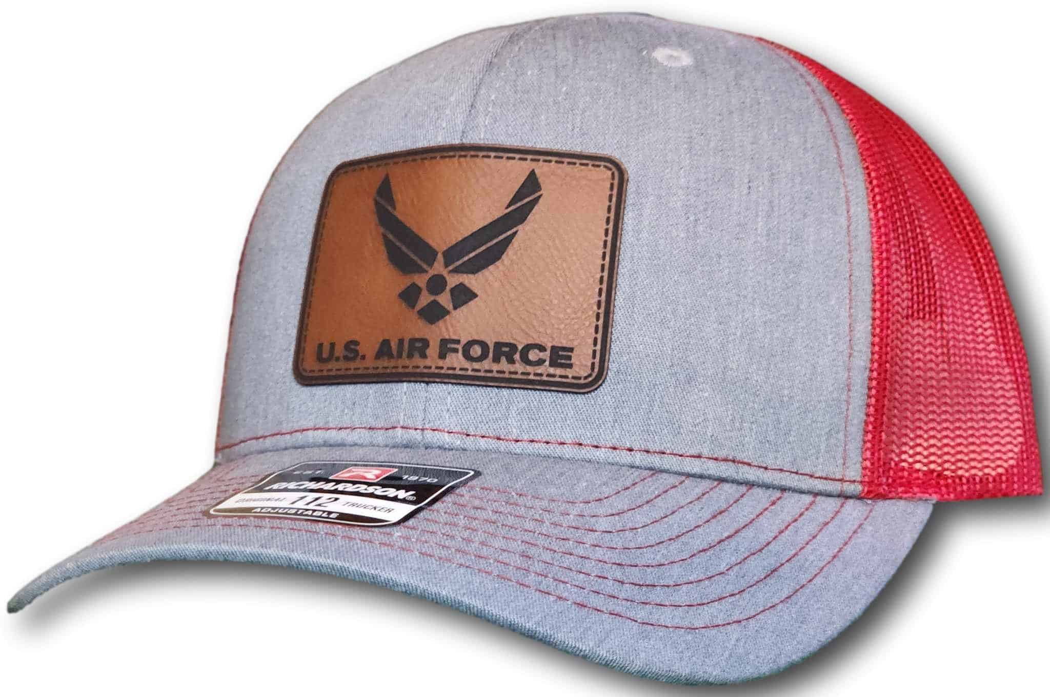 Air Force Leatherette Patch Richardson 112 Trucker Cap - Columbus Apparel Co