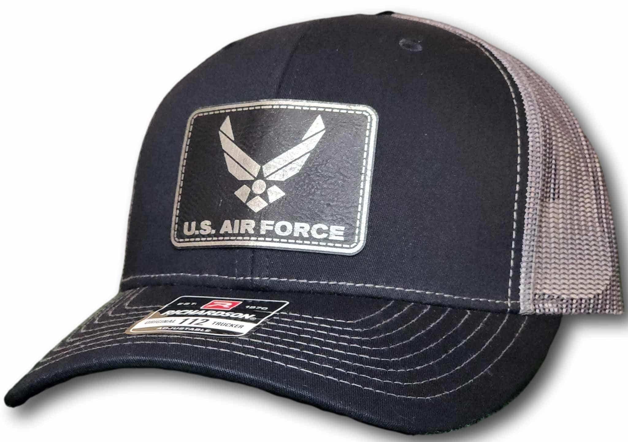 Air Force Leatherette Patch Richardson 112 Trucker Cap - Columbus Apparel Co