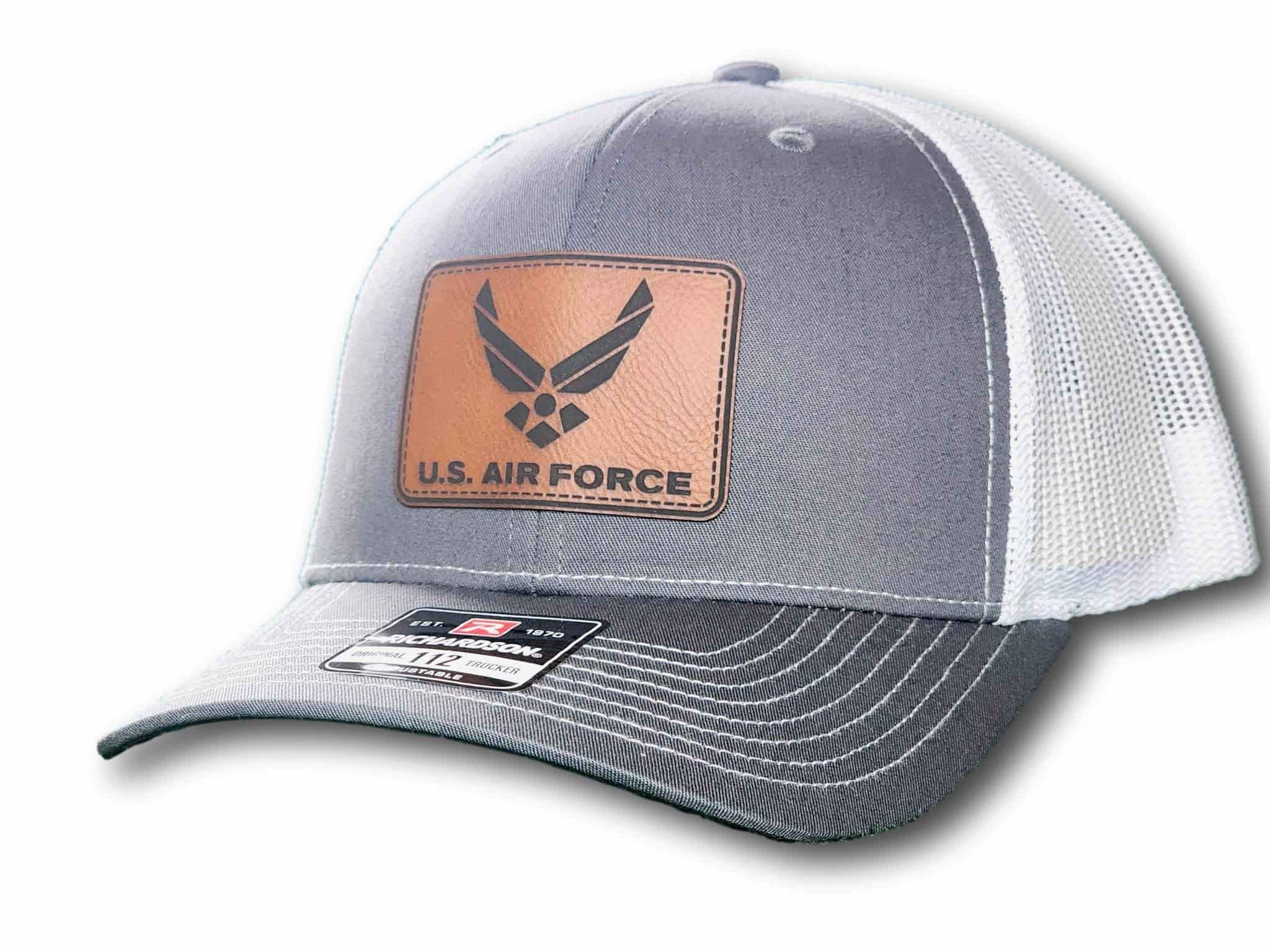 Air Force Leatherette Patch Richardson 112 Trucker Cap - Columbus Apparel Co