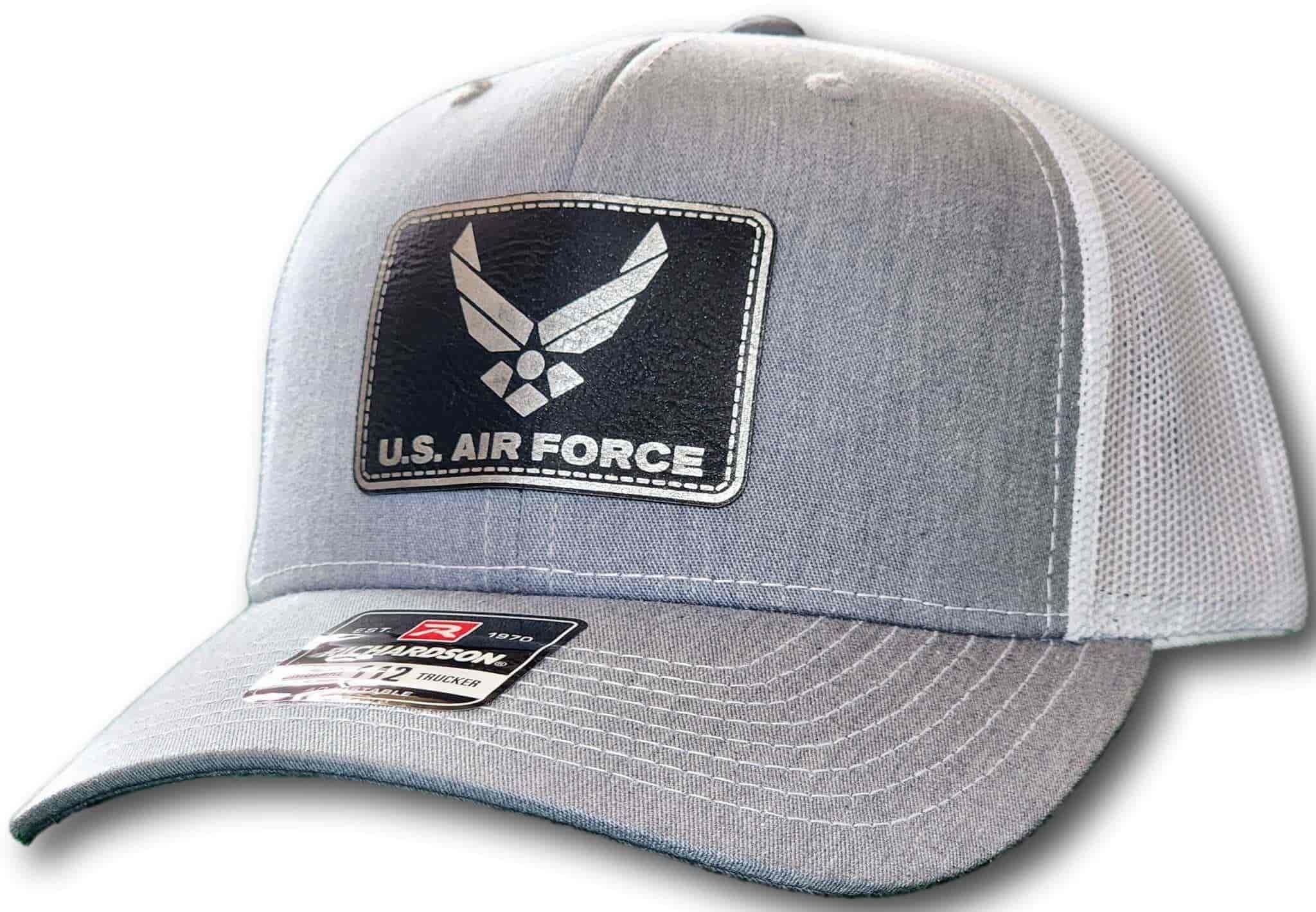 Air Force Leatherette Patch Richardson 112 Trucker Cap - Columbus Apparel Co