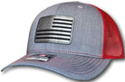 American Flag Leatherette Patch Richardson 112 Trucker Cap - Columbus Apparel Co