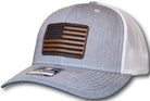 American Flag Leatherette Patch Richardson 112 Trucker Cap - Columbus Apparel Co