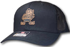 Cleveland Football Brownie Leatherette Patch Richardson 112 Trucker Cap - Columbus Apparel Co