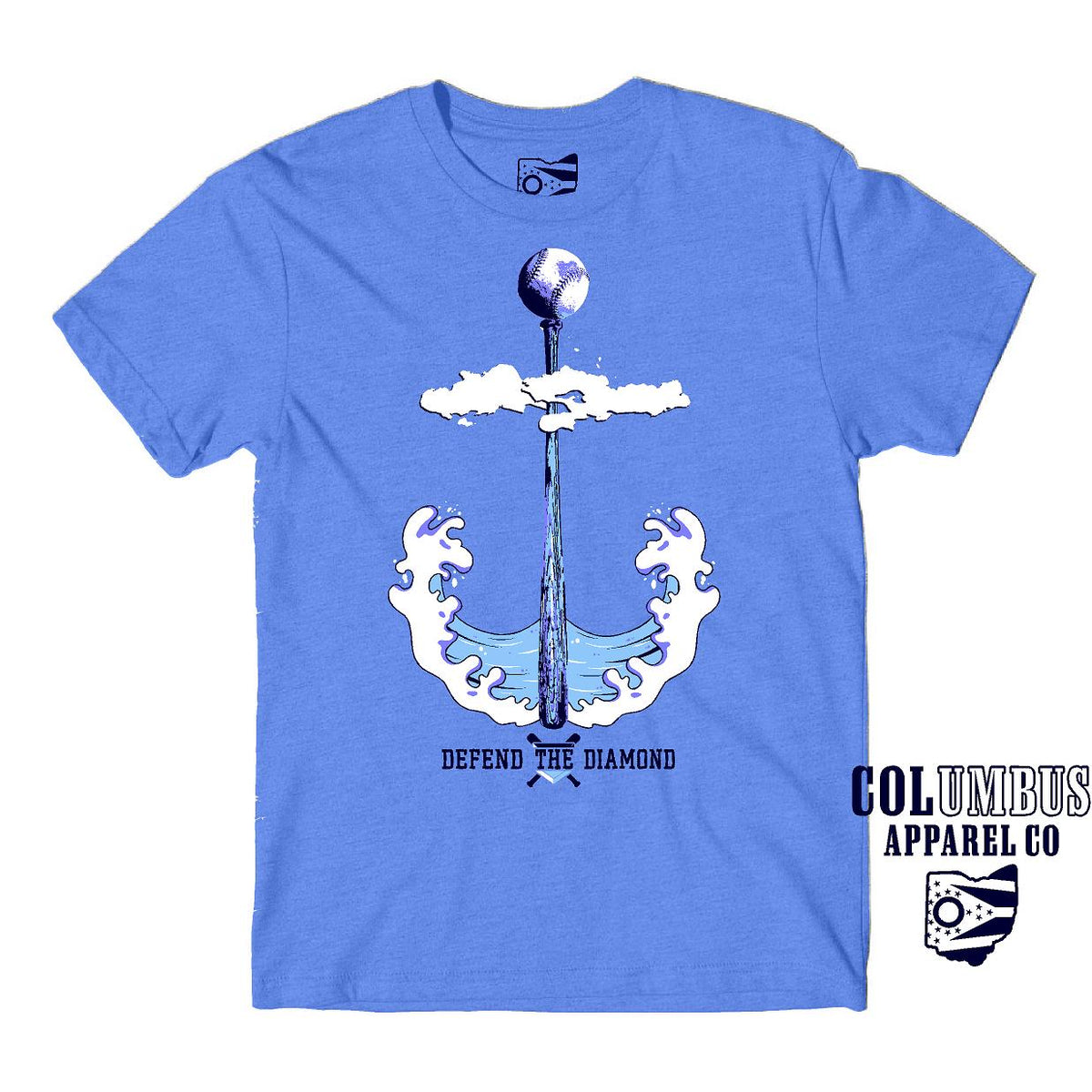 Columbus Baseball Anchor Waves Unisex Super Soft T Shirt – Columbus 