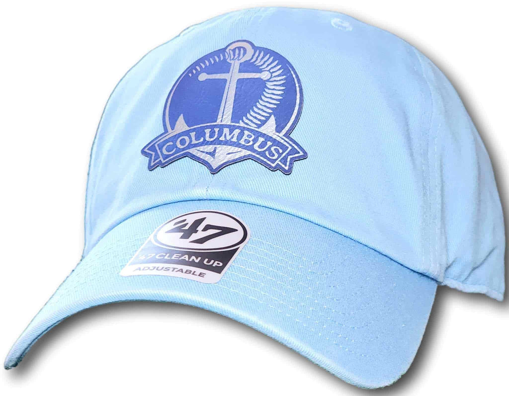 Columbus Baseball Laced Anchor Leatherette Patch '47 Clean Up Cap - Columbus Apparel Co