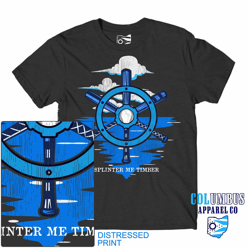Columbus Baseball Ship's Wheel Unisex Super Soft T Shirt - Columbus Apparel Co