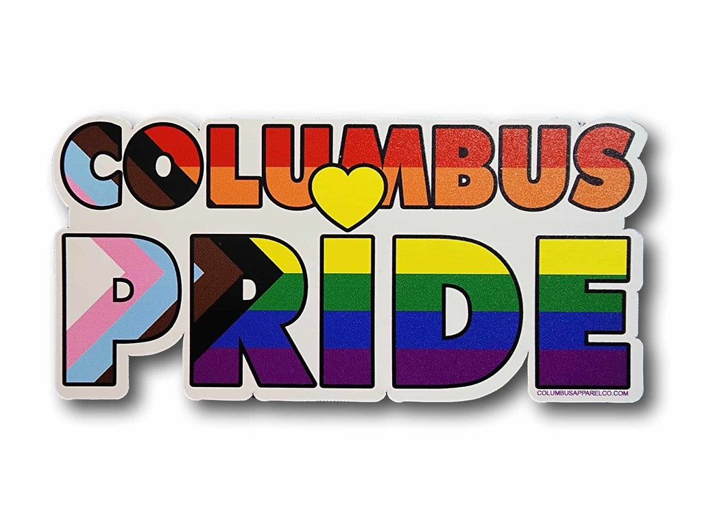 Columbus Pride Progress Flag Magnet - Columbus Apparel Co