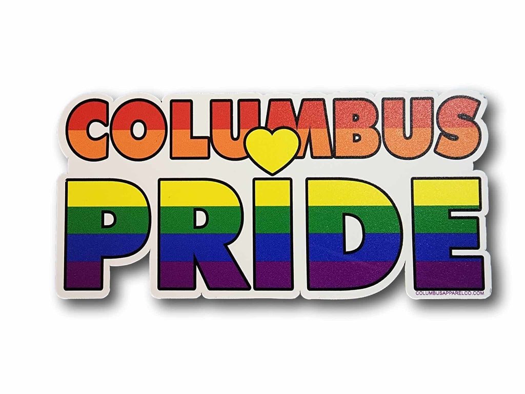 Columbus Pride Rainbow Flag Magnet - Columbus Apparel Co