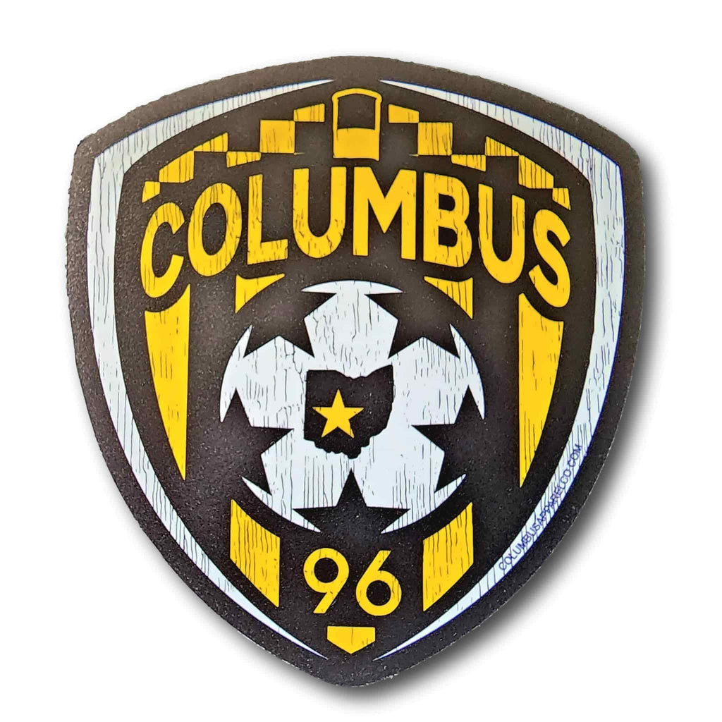 Columbus Soccer Crest Distressed Print Magnet - Columbus Apparel Co