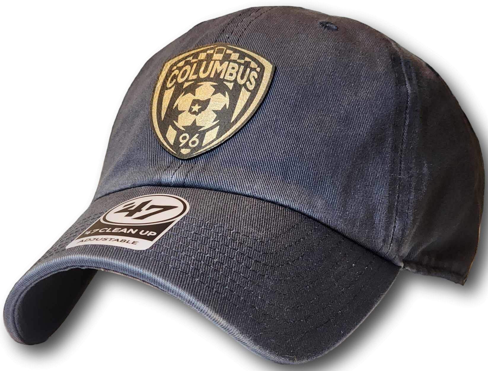 Columbus Soccer Crest Leatherette Patch '47 Clean Up Cap - Columbus Apparel Co