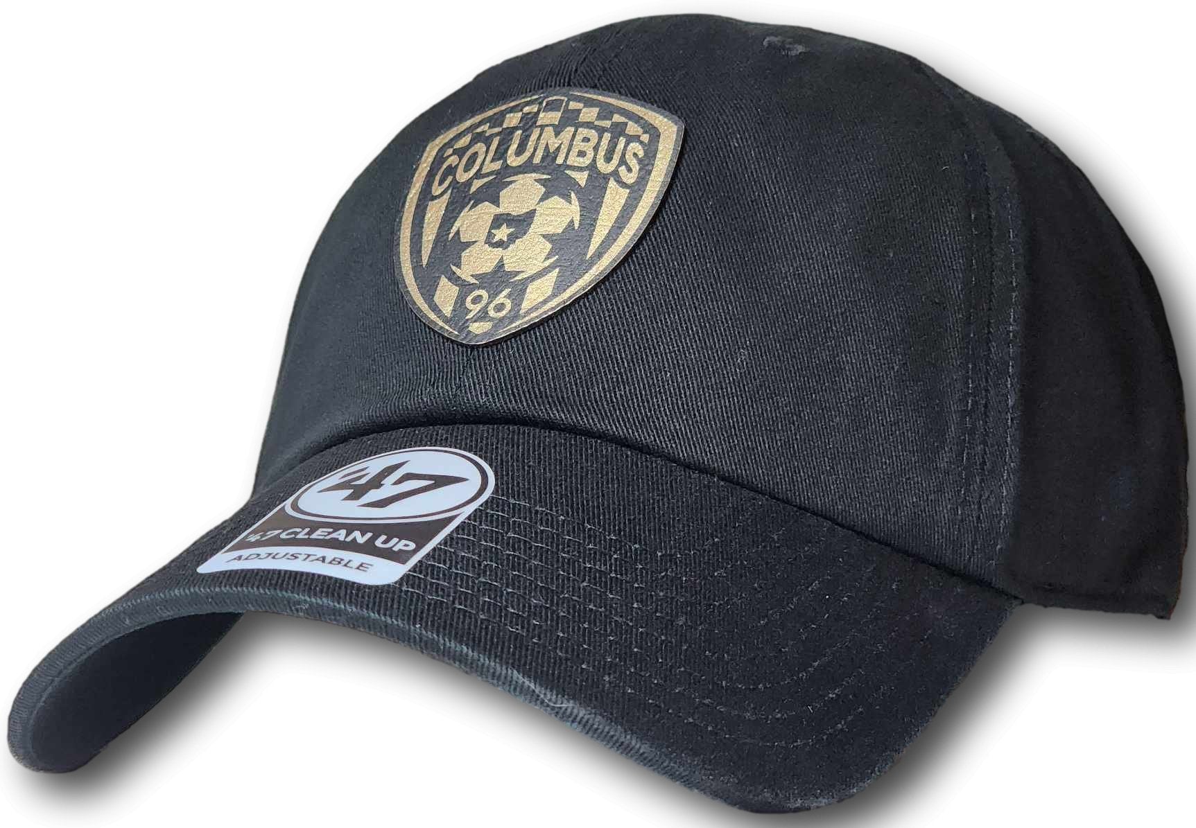 Columbus Soccer Crest Leatherette Patch '47 Clean Up Cap - Columbus Apparel Co