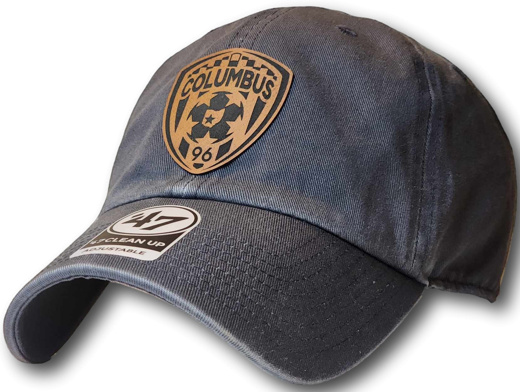 Columbus Soccer Crest Leatherette Patch '47 Clean Up Cap - Columbus Apparel Co