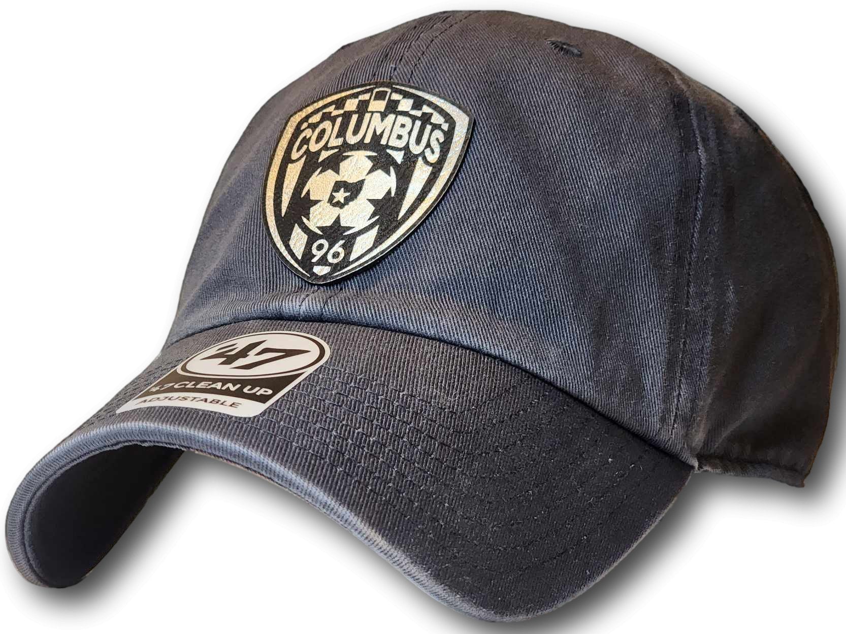 Columbus Soccer Crest Leatherette Patch '47 Clean Up Cap - Columbus Apparel Co