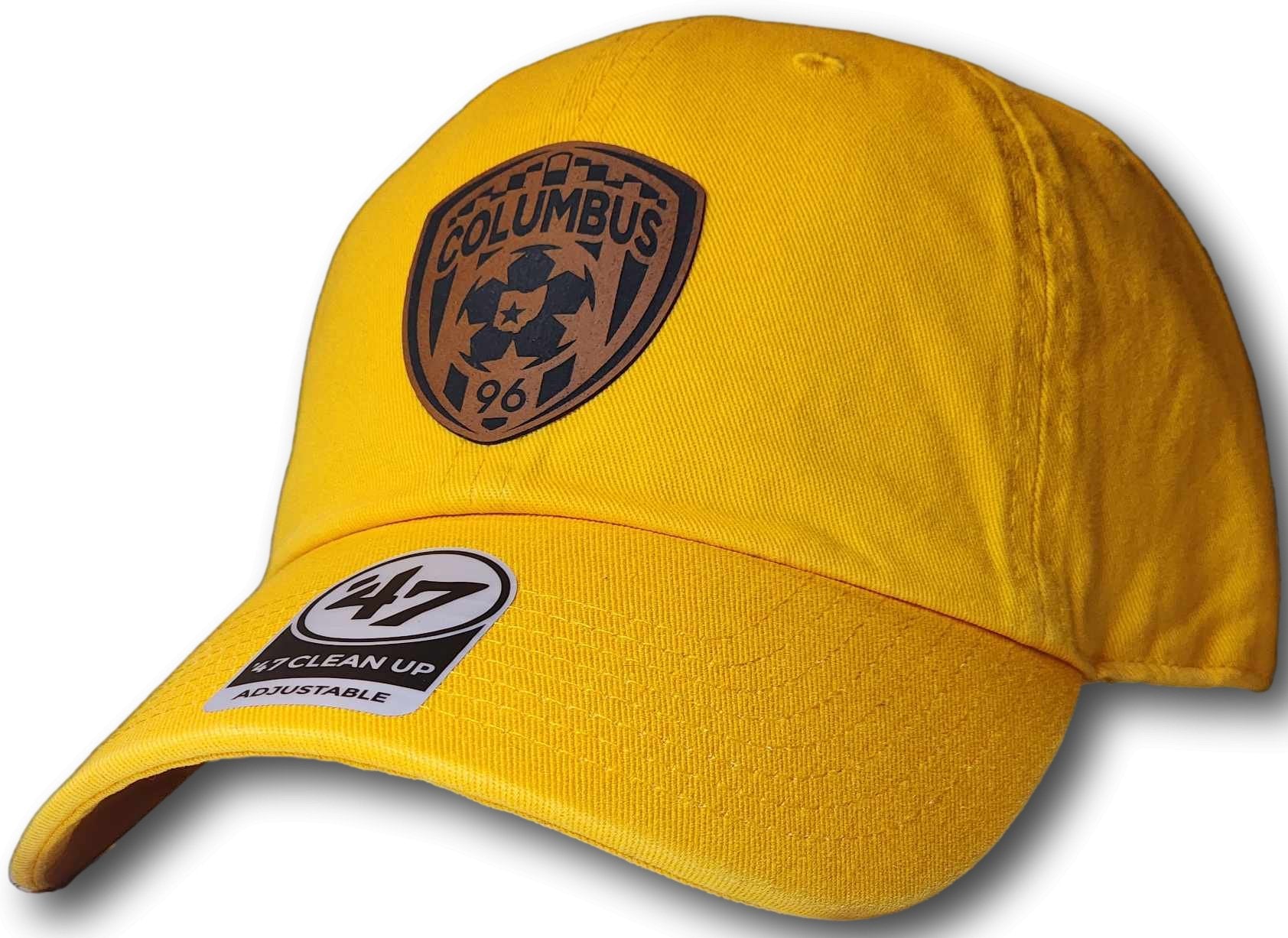 Columbus Soccer Crest Leatherette Patch '47 Clean Up Cap - Columbus Apparel Co