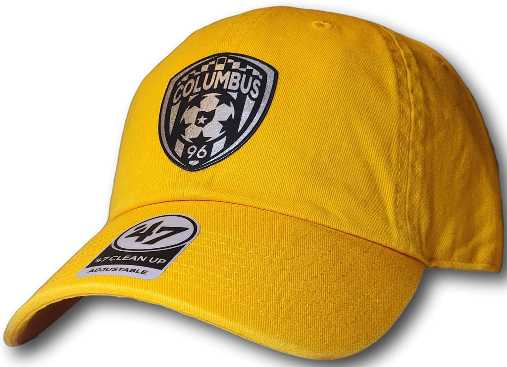 Columbus Soccer Crest Leatherette Patch '47 Clean Up Cap - Columbus Apparel Co