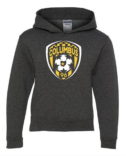 Columbus Soccer Crest Print Super Soft Youth Hoodie - Columbus Apparel Co