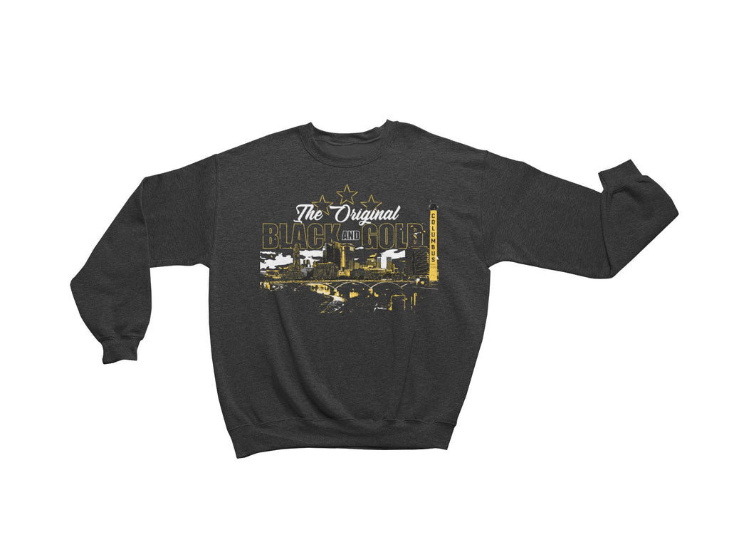 The Original Black and Gold Third Star Unisex Soft Crewneck Sweatshirt - Columbus Apparel Co