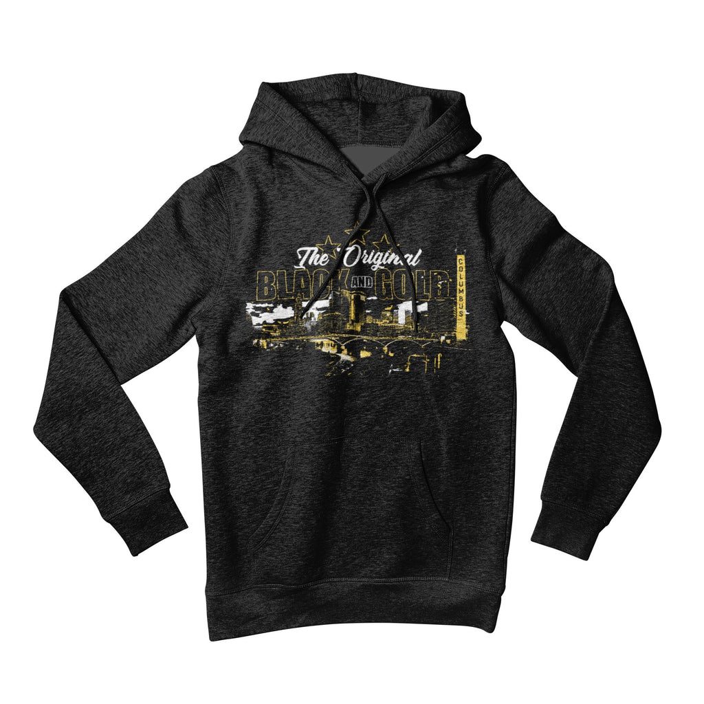 The Original Black and Gold Third Star Unisex Soft Hoodie - Columbus Apparel Co