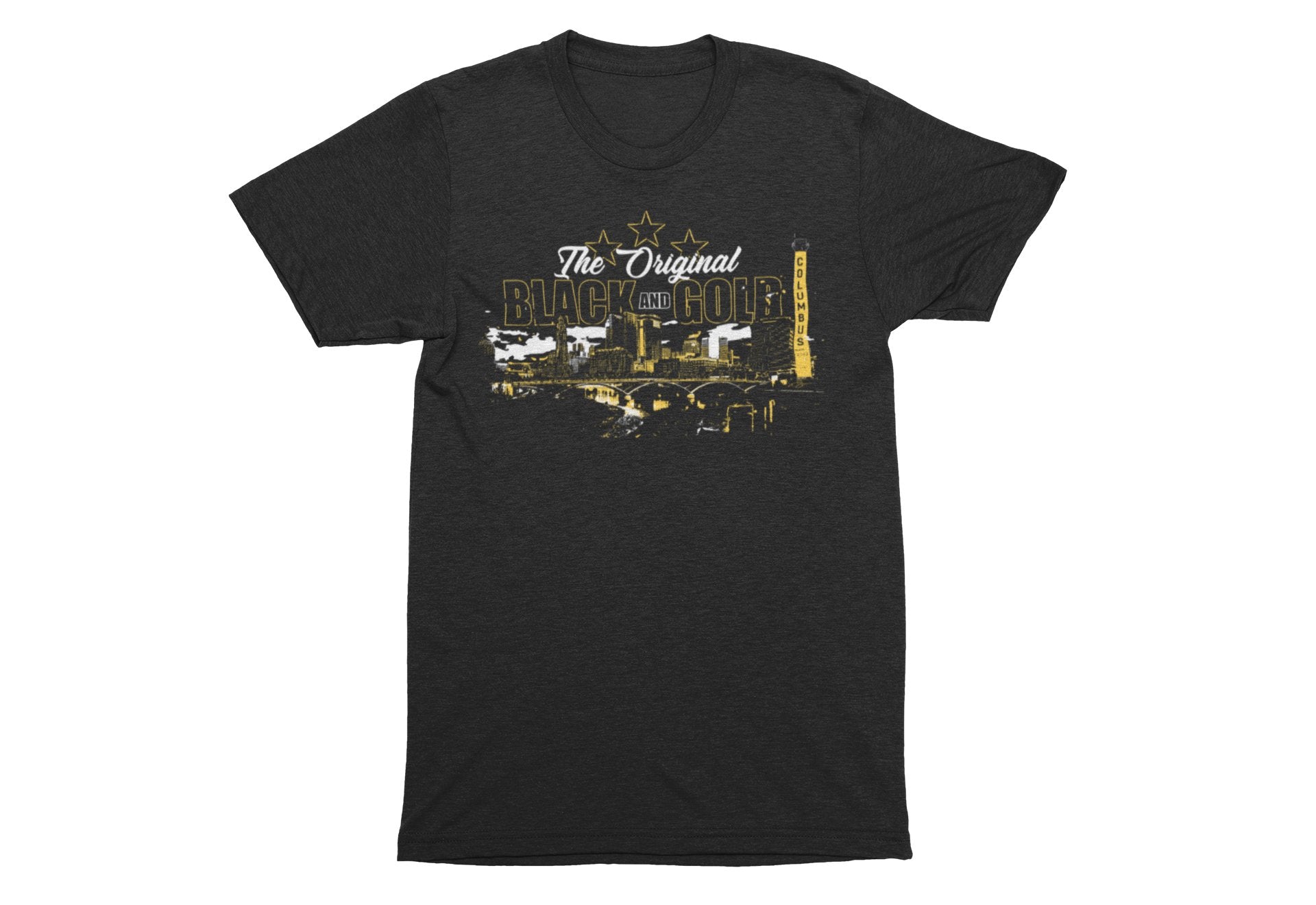 The Original Black and Gold Third Star Unisex Soft T Shirt-Limited Run - Columbus Apparel Co